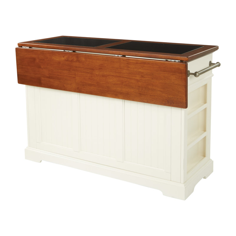 Charlton Home® Bunbury Wood Kitchen Island & Reviews Wayfair